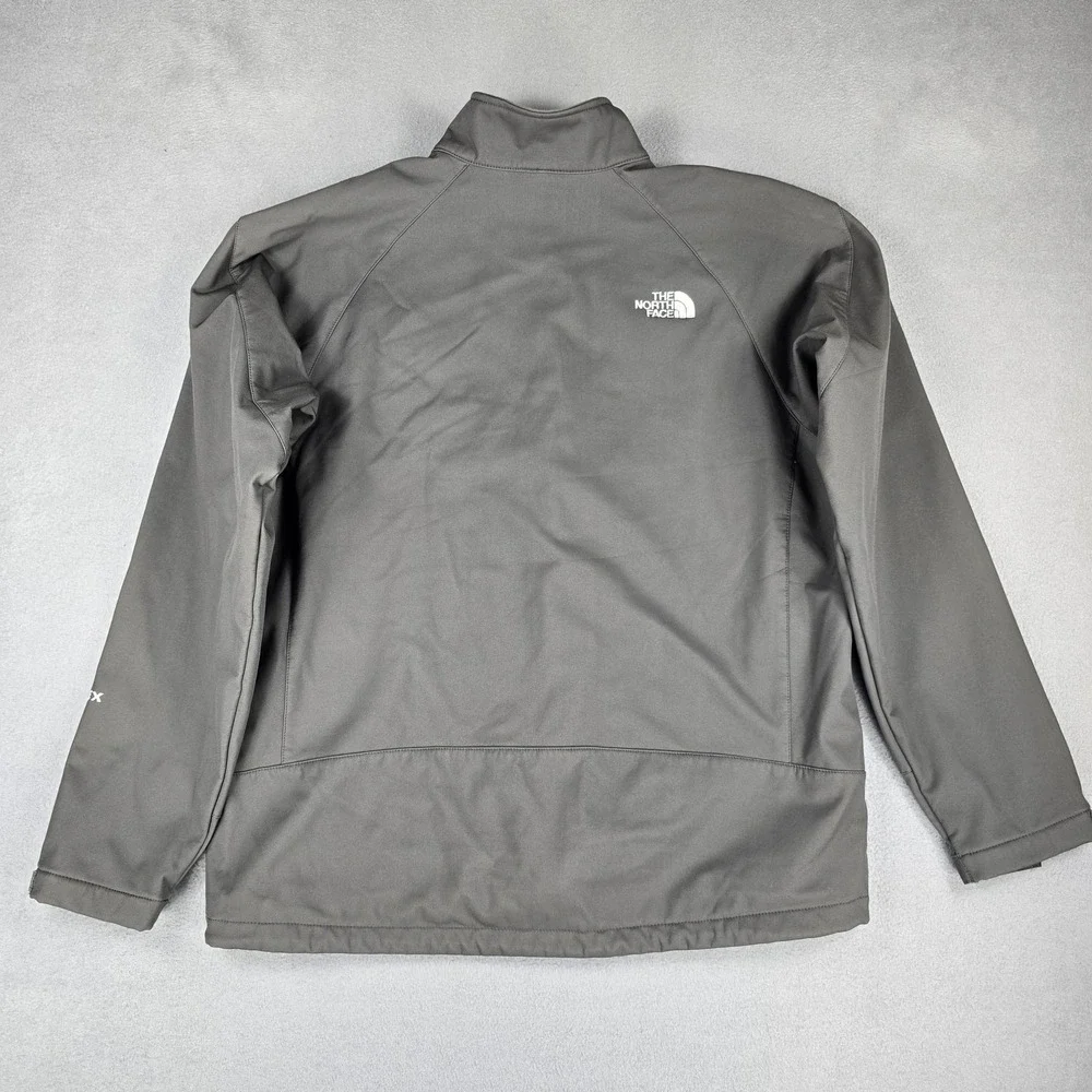 The North Face Apex Jacket Mens Large Gray Softshell Full Zip Hiking Outdoor‎